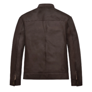 Mens Michael Jordan Brown Leather Jacket