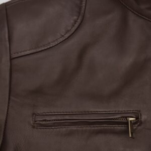 Mens Michael Jordan Brown Leather Jacket