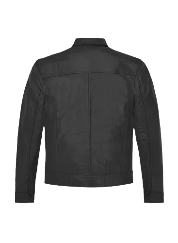 Mens Pierce Brosnan The Out-laws Black Leather Jacket