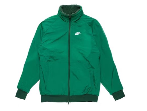 nike long green coat