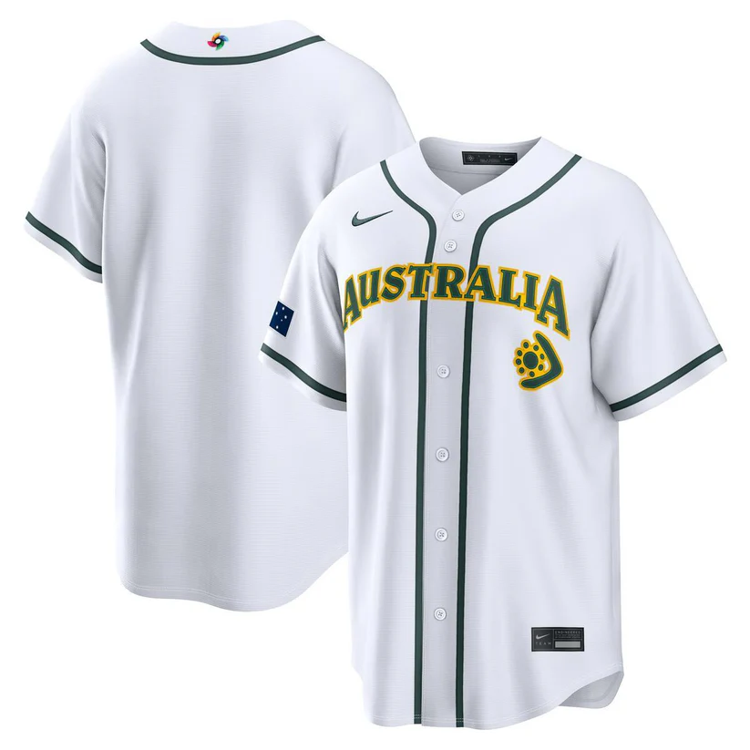 Australia World Baseball Classic 2026 Nike White Home Jersey