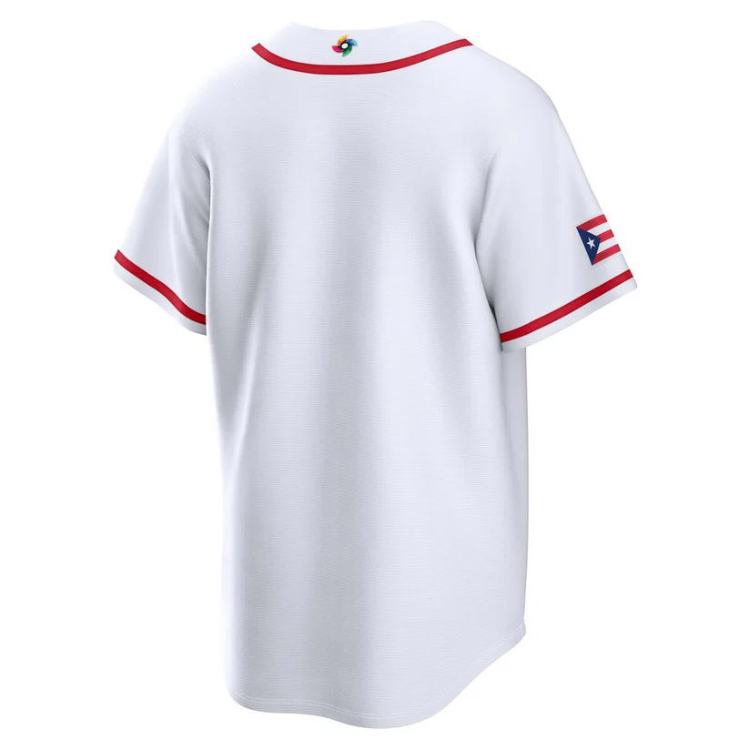 Puerto Rico Classic Button Up Baseball Jersey Men's NEW