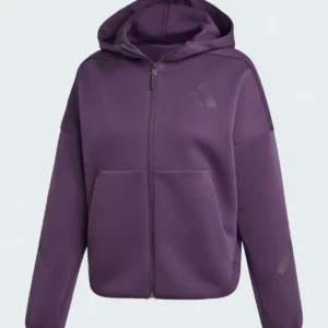 Adidas Z.N.E. Full-Zip Purple Hoodie