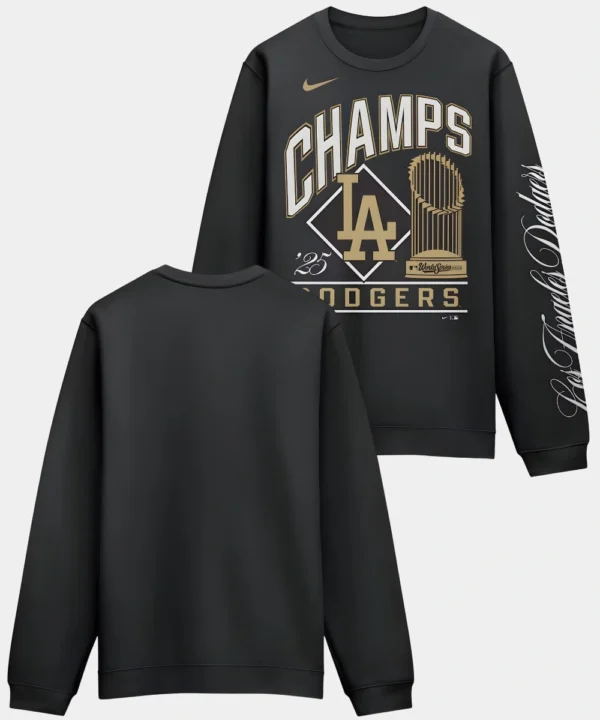 Los Angeles Dodgers Nike 2026 Gold Collection Black Sweatshirt