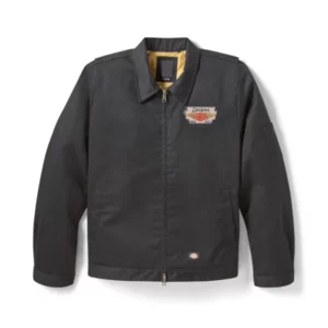 Dickies x Harley Davidson Quilted Lined Eisenhower Black Jacket