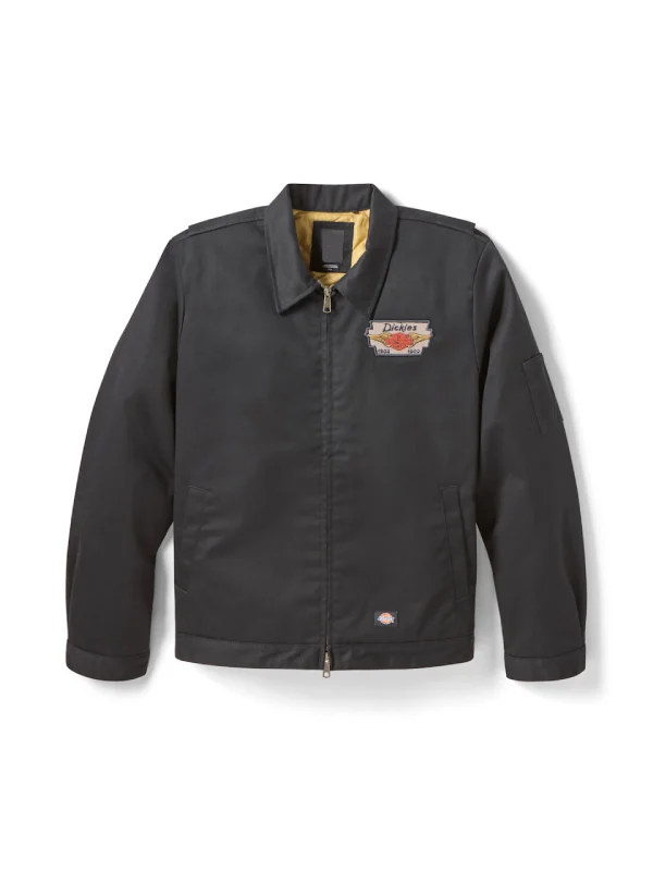 【新品】Dickies HARLEY DAVIDSONコラボジャケット XL 黒 Dickies x Harley Davidson Quilted Lined Eisenhower Black Jacket