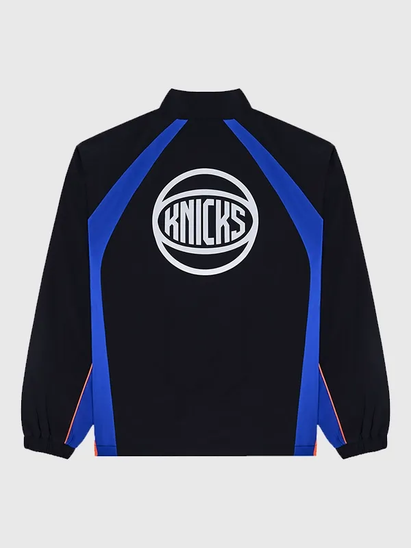 Malbon x Knicks Baseline Quarter-Zip Black Jacket