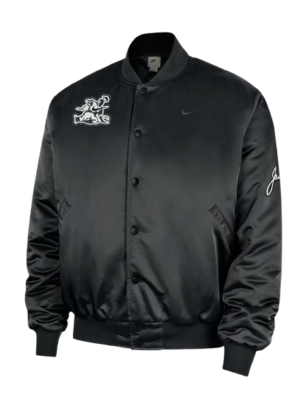 Nike x Jackie Robinson Satin Black Jacket