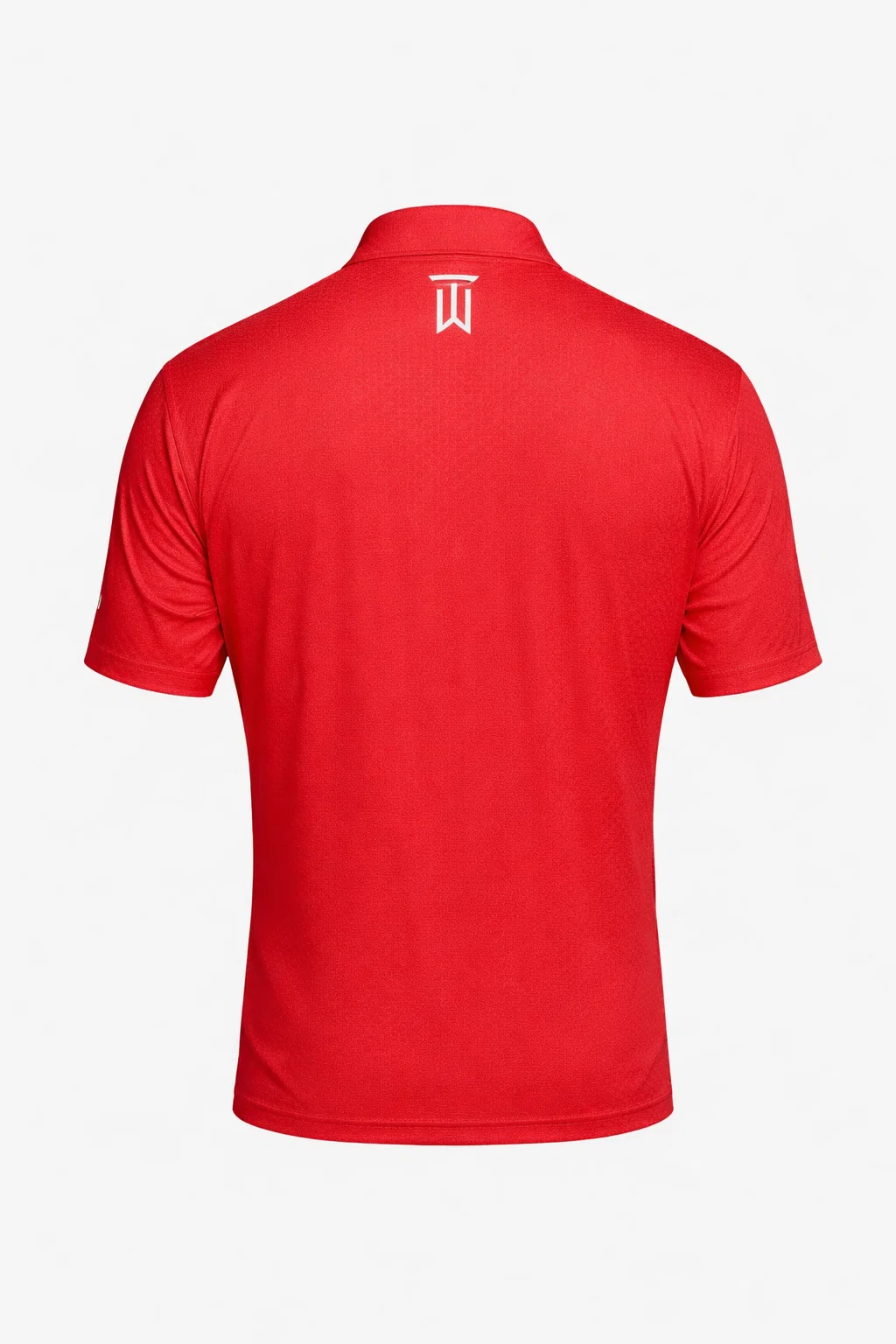 Tiger Woods Mock Neck Golf Red T-Shirt