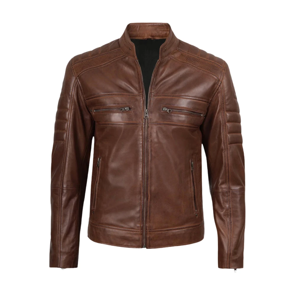 Brown Leather Jacket main image 0