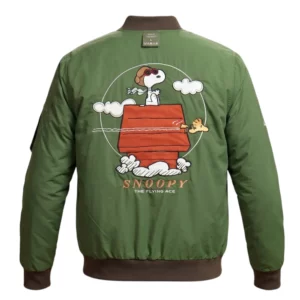 BoxLunch Peanuts Snoopy Flying Ace Bomber Jacket Unisex