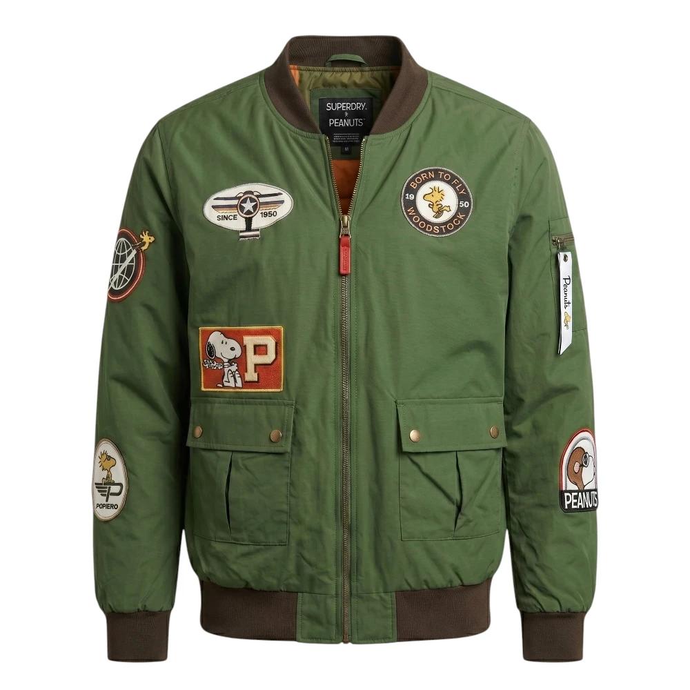 BoxLunch Peanuts Snoopy Flying Ace Bomber Jacket Unisex