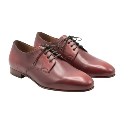 Pablo Coral Handmade Genuine Leather Derby Shoes - The 