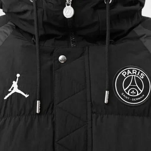 Jordan x Paris Saint Germain Black Puffer Jacket