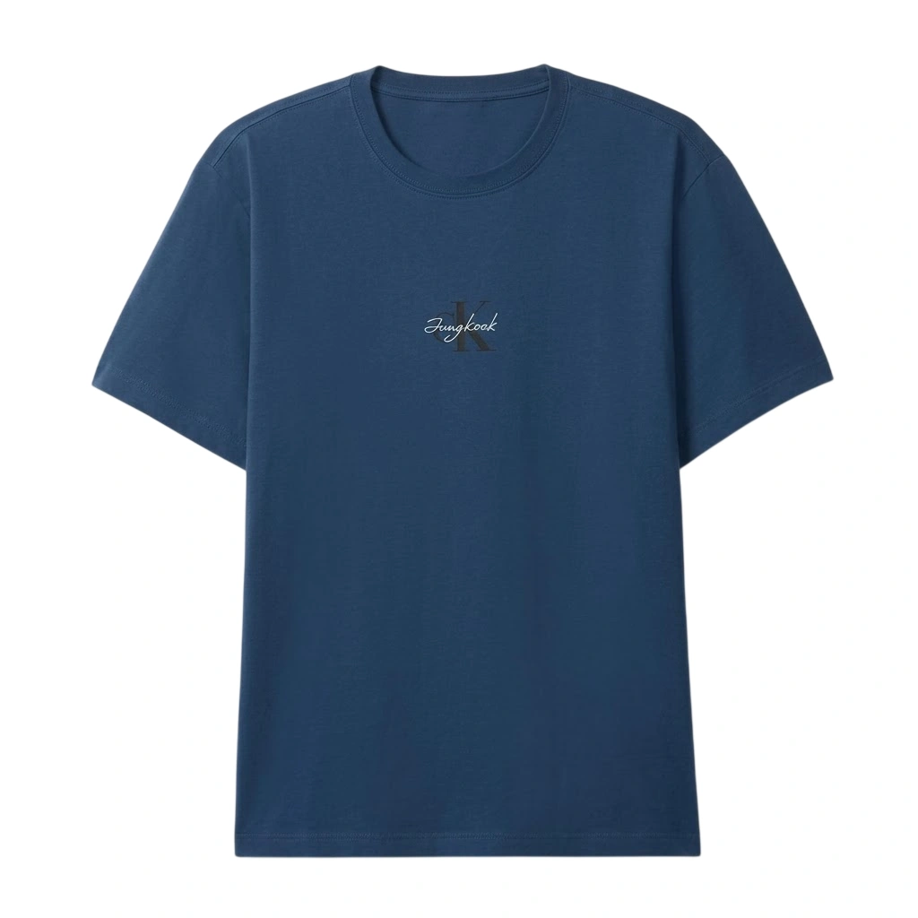 Jungkook x Calvin Klein Monogram Blue T-shirt