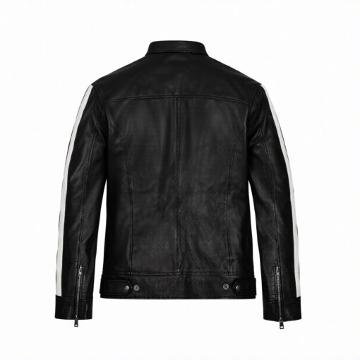 Leon Kennedy Resident Evil Vendetta Black Leather Jacket Leon Kennedy Resident Evil Vendetta Black Leather Jacket