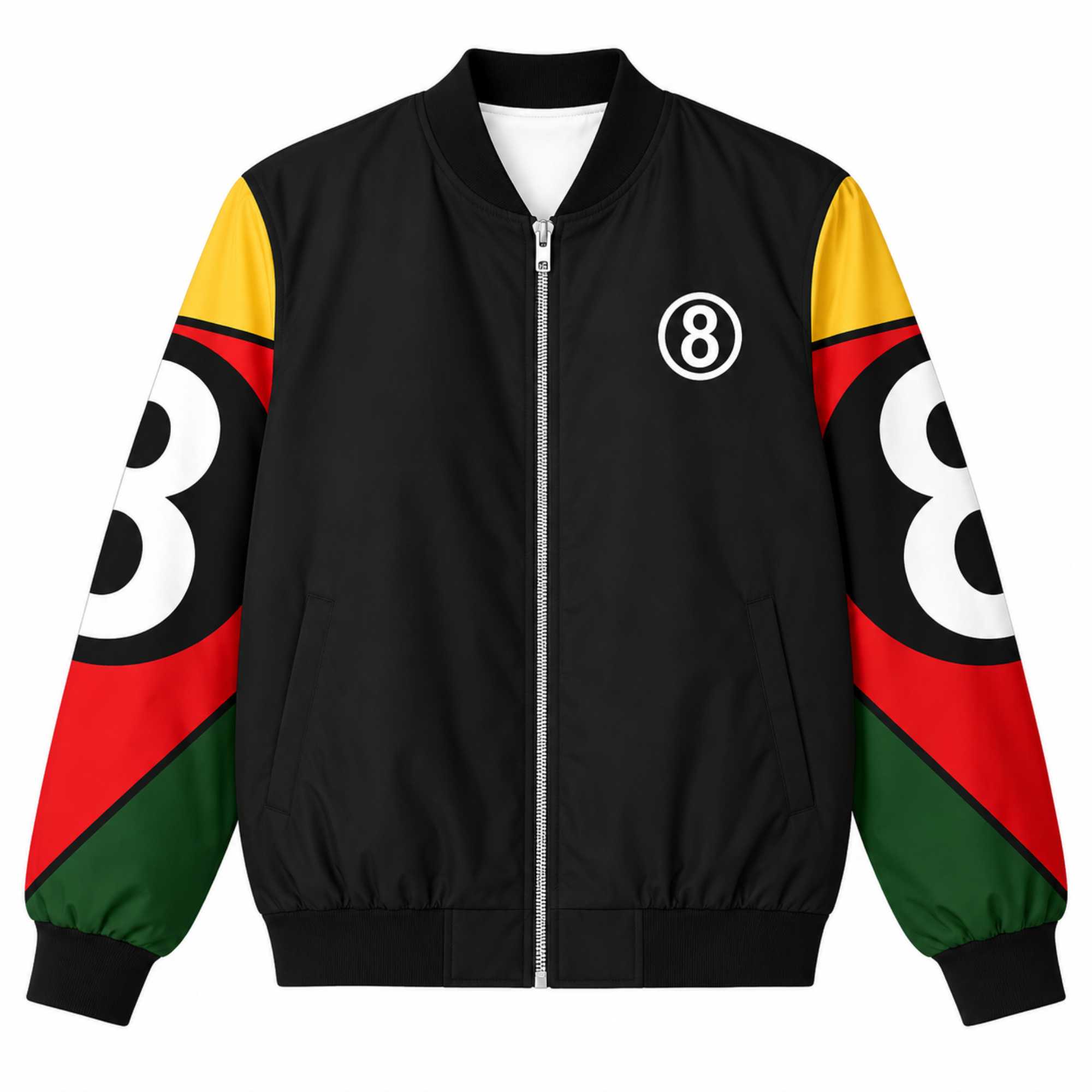 8 Ball 90s Black Vintage Bomber Jacket